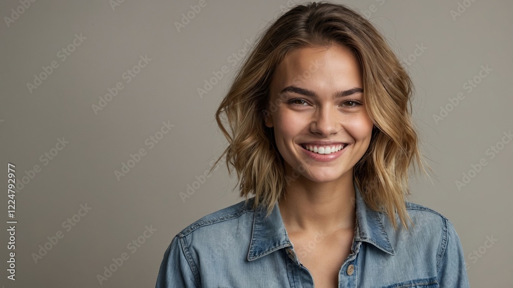 A smiling young adult model with a friendly expression, 20-25 years old, casually dressed in modern attire. A smiling young adult model with a friendly expression, 20-25 years old, casually dressed in modern attire.