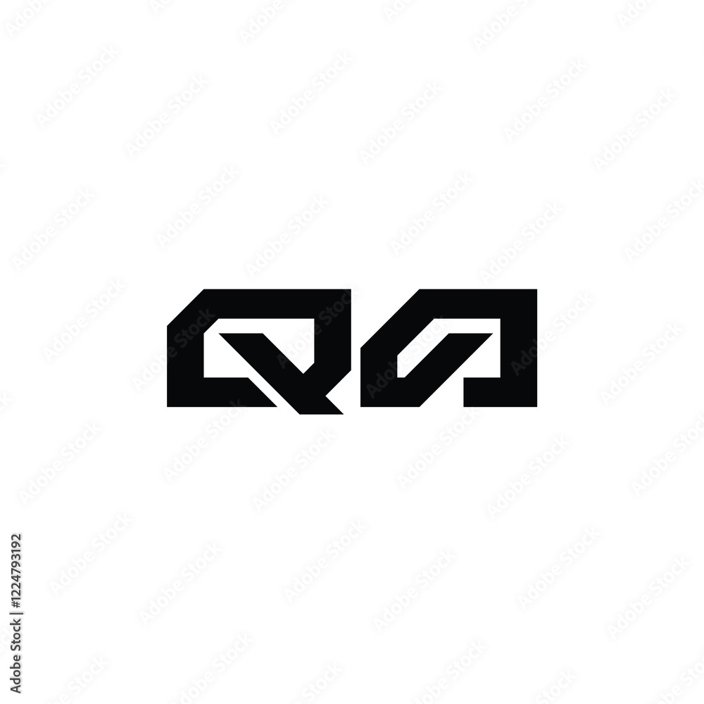 QA monogram logo design letter text name symbol monochrome logotype alphabet character simple logo QA monogram logo design letter text name symbol monochrome logotype alphabet character simple logo