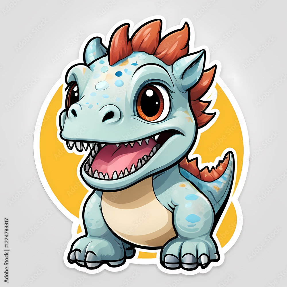 Fototapeta premium Playful T-Rex Illustration