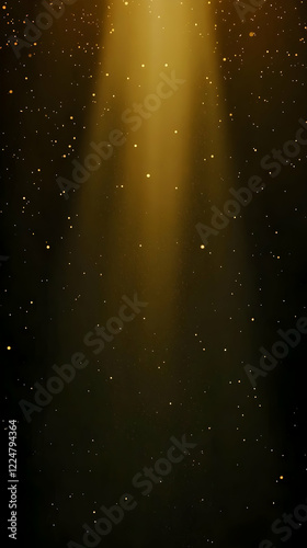 Golden Particles Shimmering...