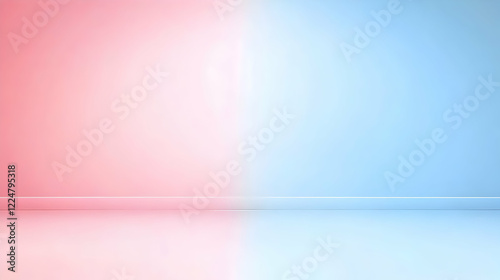 Pink and Blue Split Backgro...