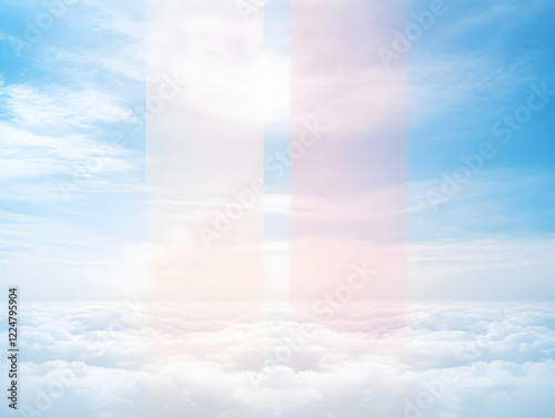 Abstract pastel sky backgro...