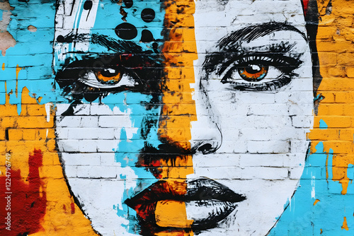 Colorful Graffiti Art of a ...