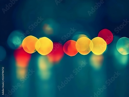 Colorful Bokeh Lights Shine...