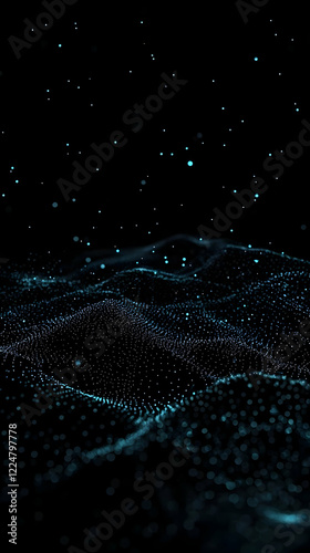 Abstract 3D Rendered Wavy L...