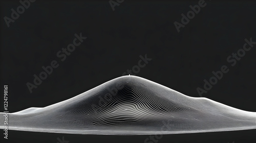 Abstract 3D Wireframe Mount...