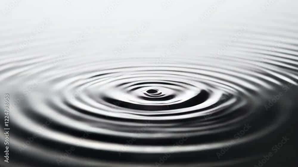 Closeup of water ripples in motion creating soothing patterns Closeup of water ripples in motion creating soothing patterns