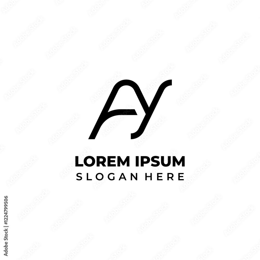 AY monogram logo, capital let... AY monogram logo, capital let...