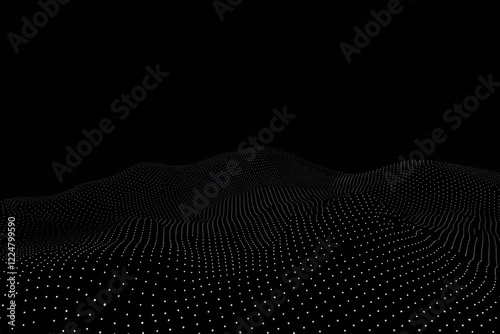 Abstract 3D Dotted Landscap...