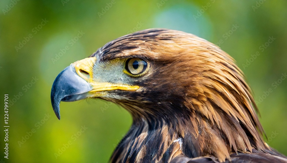 Portrait of Golden Eagle (Aquila chrysaetos) Close-Up