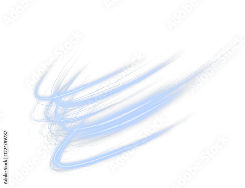 glowing blue swirl with digital speed and sparkle, perfect for PNG vector designs, abstract energy effects, and futuristic circular backgrounds.