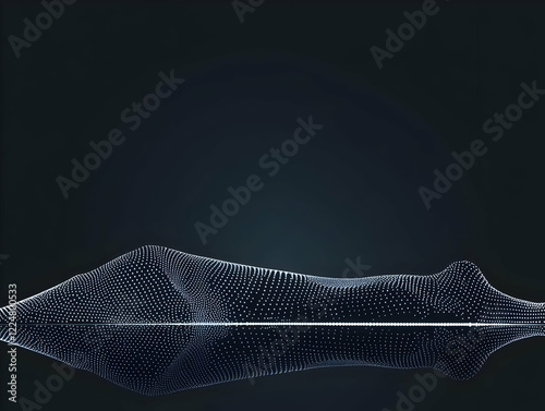 Abstract Particle Wave Form...