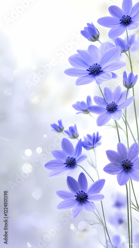 Delicate Purple Flowers Blo...