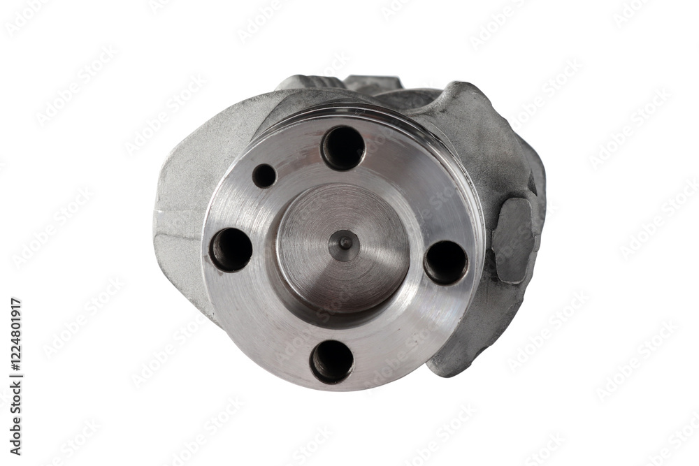 Engine Crankshaft on a white background Engine Crankshaft on a white background