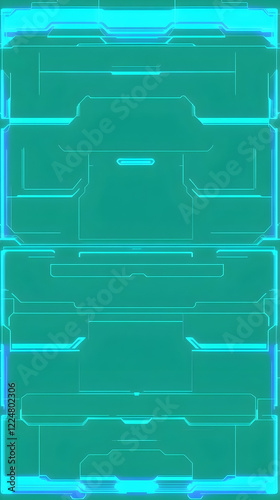 Abstract Neon Green Technol...