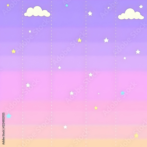 Whimsical pastel sky backgr...