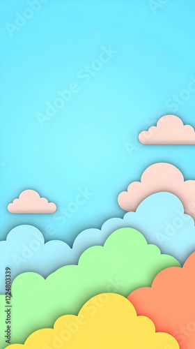 Layered Paper Cutout Clouds...