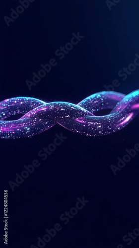 Abstract Purple and Blue Sw...