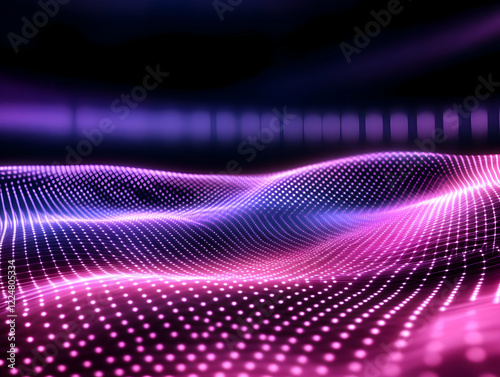 Abstract Purple and Pink Gl...