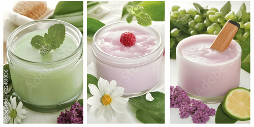 Three Jars of Colorful Body...