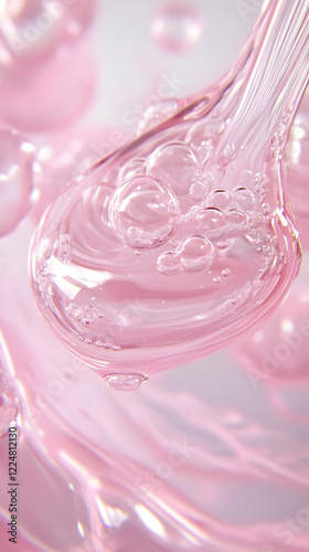 Pink Viscous Liquid Flows w...