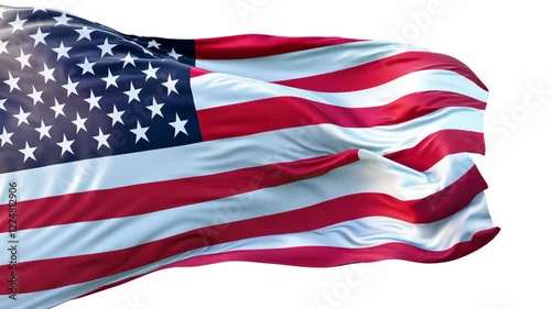Wallpaper Mural Large American flag with stars and stripes Torontodigital.ca