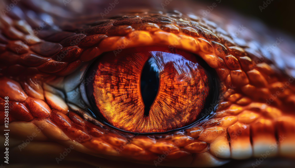 Fototapeta premium Serpentine Eye Macro Photography