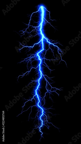 Electric Blue Lightning Str...