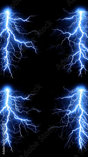 Four Corner Lightning Bolts...