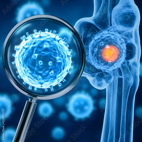 Magnifying Glass Examines V...