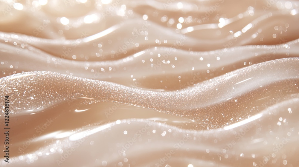 Beautiful beige shiny texture. Selective focus. Beautiful beige shiny texture. Selective focus.