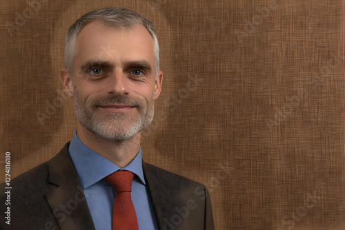Portrait of a Man with Grey...