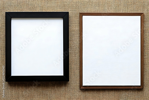 Two Empty Picture Frames Di...