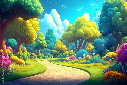 Whimsical Winding Path Thro...