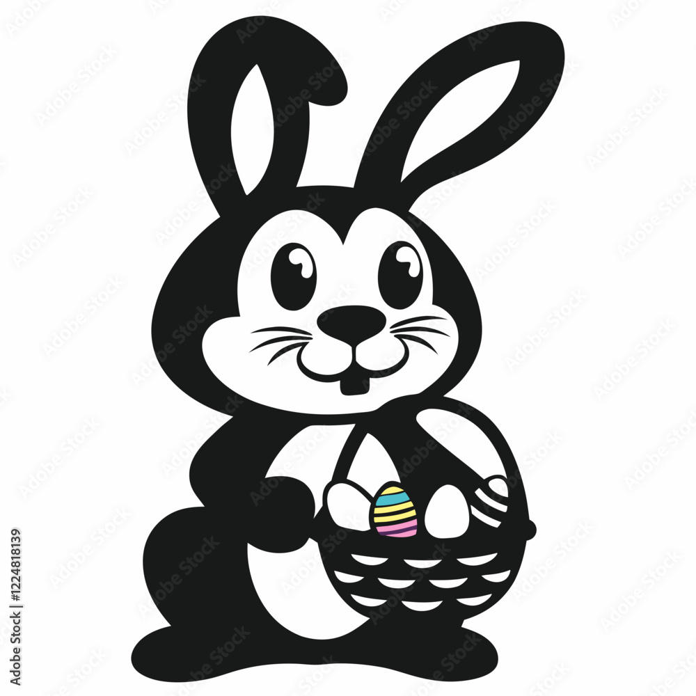 Fototapeta premium Easter Silhouette Vector, Easter icon, Easter Vector