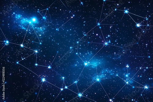 Starry night sky filled with bright constellations and galaxies, creating a cosmic backdrop for dreams
