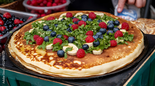 Delicious crepe topped with...