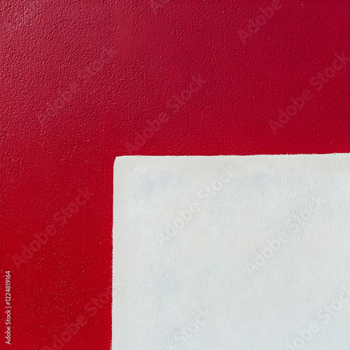 Red and White Textured Wall...