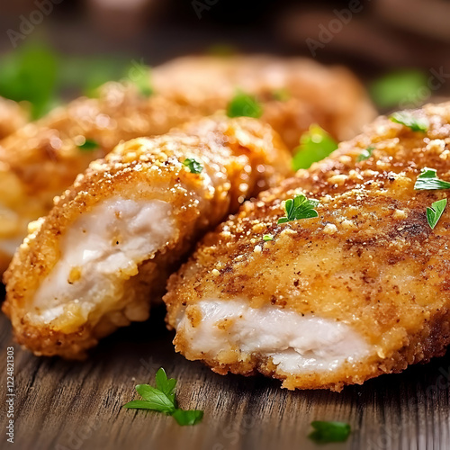 Crispy Fried Chicken Cutlet...