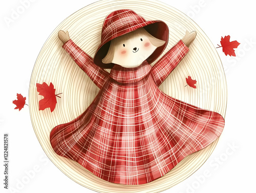 Cute Animal Wearing Red Pla...