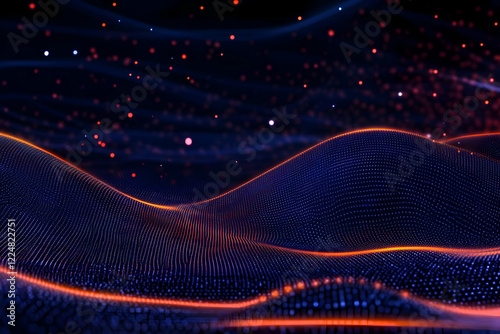 Abstract 3D landscape forms...