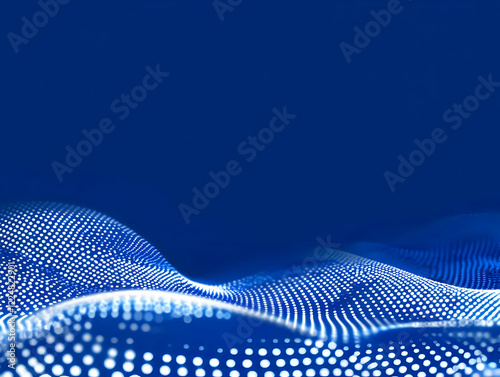 Abstract Blue Background wi...