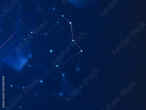 Abstract Blue Network Backg...