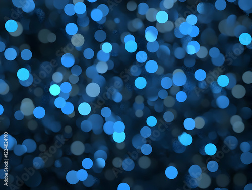 Abstract Blue Bokeh Backgro...