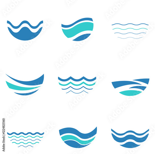 wave logo collection