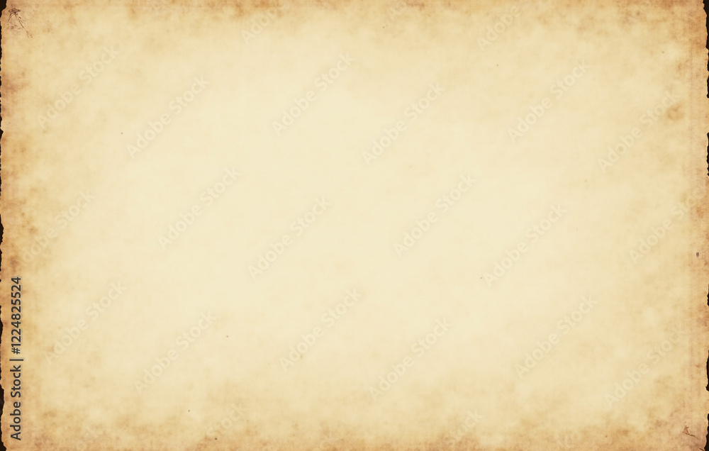 Obraz premium Detailed background with the texture of aged, slightly wrinkled parchment paper in warm beige tones