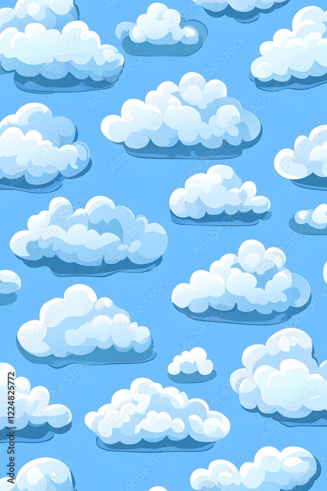 seamless pattern with clouds seamless pattern with clouds