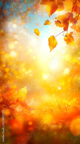 Golden Autumn Leaves Fall G...