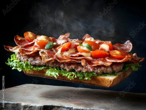 Hot Open-Faced Sandwich wit...