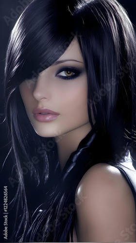 3D Render of a Woman with L...